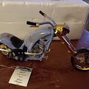 Bradford exchange handcrafted hand painted motorcycles.
